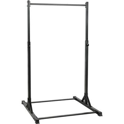 Sportnow Stazione per muscolazione e barra per trazioni power tower 200 kg con 8 livelli di altezza, nero Aosom Italy Sportnow Stazione per muscolazione e barra per trazioni power tower 200 kg con 8 livelli di altezza, nero Aosom Italy