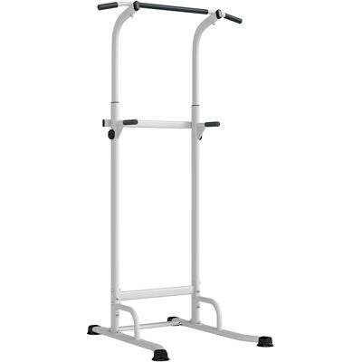 Sportnow Stazione Fitness con Barre per Dip e Trazioni, Altezza Regolabile 176.5-227 cm e Capacità 120 kg, Bianco Aosom Italy Sportnow Stazione Fitness con Barre per Dip e Trazioni, Altezza Regolabile 176.5-227 cm e Capacità 120 kg, Bianco Aosom Italy