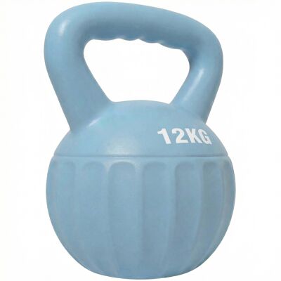 Sportnow Kettlebell 12 kg, kettlebell con impugnatura antiscivolo, palla per allenamento, muscolazione, palestra, blu Aosom Italy Sportnow Kettlebell 12 kg, kettlebell con impugnatura antiscivolo, palla per allenamento, muscolazione, palestra, blu Aosom Italy