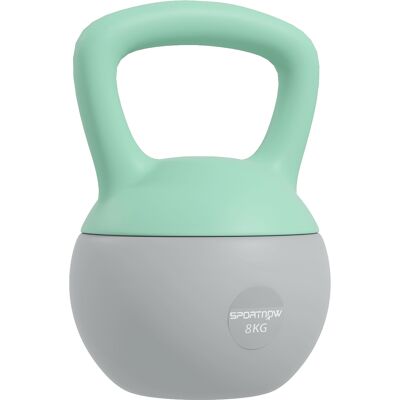 Sportnow Kettlebell Riempita di Sabbia con Metallica Manico Antiscivolo per Casa,19x19x28 cm, Verde e Grigio Aosom Italy Sportnow Kettlebell Riempita di Sabbia con Metallica Manico Antiscivolo per Casa,19x19x28 cm, Verde e Grigio Aosom Italy