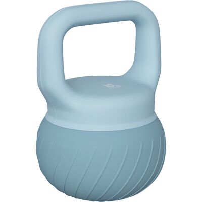 Sportnow Kettlebell 10 kg con sabbia metallica e maniglia antiscivolo, Blu chiaro Aosom Italy Sportnow Kettlebell 10 kg con sabbia metallica e maniglia antiscivolo, Blu chiaro Aosom Italy
