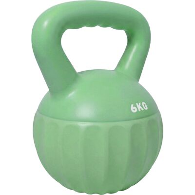Sportnow Kettlebell Palla 6 kg, Bilanciere Riempito di Sabbia per Principianti Allenamento a Casa, 17x17x23 cm, Verde Aosom Italy Sportnow Kettlebell Palla 6 kg, Bilanciere Riempito di Sabbia per Principianti Allenamento a Casa, 17x17x23 cm, Verde Aosom Italy