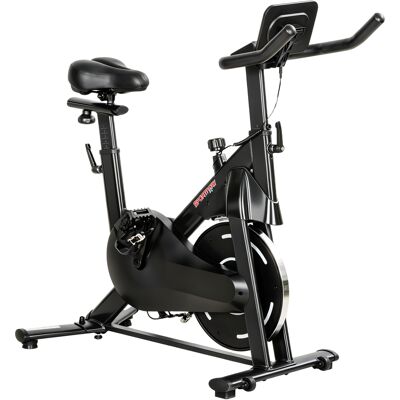 Sportnow Cyclette Magnetica Regolabile con Display LCD e Supporto per Tablet, in Acciaio e ABS, 103x49x98-112 cm, Nero Aosom Italy Sportnow Cyclette Magnetica Regolabile con Display LCD e Supporto per Tablet, in Acciaio e ABS, 103x49x98-112 cm, Nero Aosom Italy