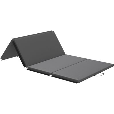 Homcom Tappetino da Ginnastica Pieghevole, Materassino Fitness Spesso 5 cm e Antiscivolo, 240x120 cm, Grigio Aosom Italy Homcom Tappetino da Ginnastica Pieghevole, Materassino Fitness Spesso 5 cm e Antiscivolo, 240x120 cm, Grigio Aosom Italy