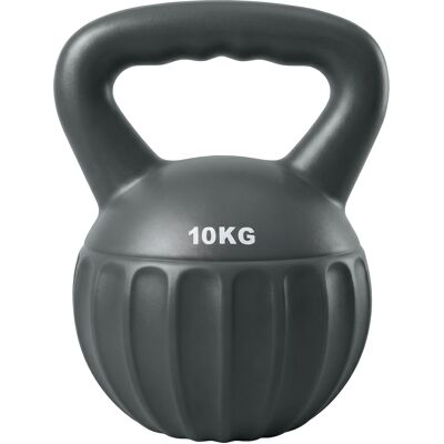 Sportnow Kettlebell 10 kg con impugnatura antiscivolo, grigio Aosom Italy Sportnow Kettlebell 10 kg con impugnatura antiscivolo, grigio Aosom Italy