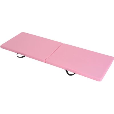 Homcom Tappetino da Ginnastica Pieghevole, Materassino Fitness Spesso 5 cm e Antiscivolo, 180x60x5 cm, Rosa Aosom Italy Homcom Tappetino da Ginnastica Pieghevole, Materassino Fitness Spesso 5 cm e Antiscivolo, 180x60x5 cm, Rosa Aosom Italy