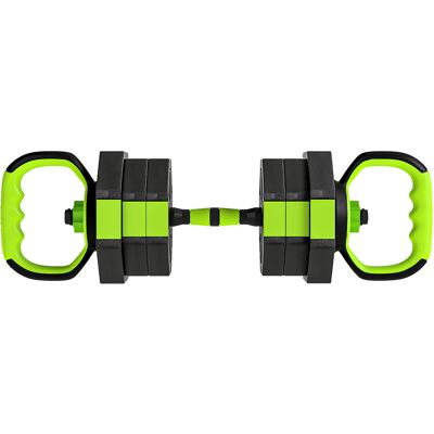 Sportnow Set Pesi Palestra 6 in 1 Multifunzione da 20kg Totali in Plastica e Sabbia, 125x18x18 cm, Verde Aosom Italy Sportnow Set Pesi Palestra 6 in 1 Multifunzione da 20kg Totali in Plastica e Sabbia, 125x18x18 cm, Verde Aosom Italy