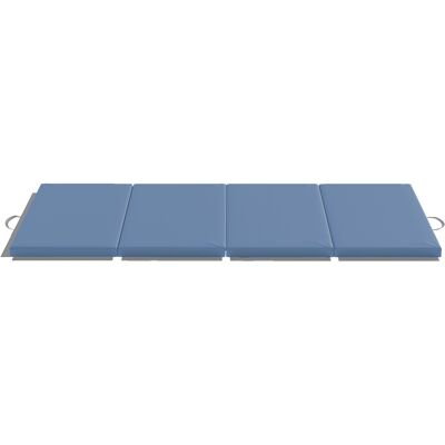 Homcom Tappetino da Ginnastica Pieghevole, Materassino Fitness Spesso 5 cm e Antiscivolo, 180x80x5 cm, Azzurro Aosom Italy Homcom Tappetino da Ginnastica Pieghevole, Materassino Fitness Spesso 5 cm e Antiscivolo, 180x80x5 cm, Azzurro Aosom Italy