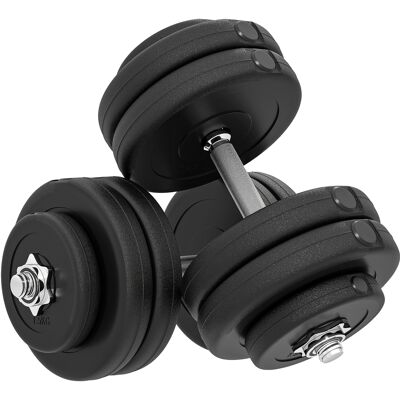 Homcom Set Manubri Palestra 50kg (8x5kg, 4x1.5kg), Pesi Palestra con 12 Dischi da 1.5kg, 5kg, Փ25mm, per Allenamento a Casa Aosom Homcom Set Manubri Palestra 50kg (8x5kg, 4x1.5kg), Pesi Palestra con 12 Dischi da 1.5kg, 5kg, Փ25mm, per Allenamento a Casa Aosom