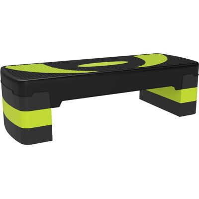 Homcom Step Fitness da Aerobica, Stepper Regolabile a 3 Altezze 10-15-20 cm per Allenamento a Casa e Palestra, Verde e Nero Aosom Italy Homcom Step Fitness da Aerobica, Stepper Regolabile a 3 Altezze 10-15-20 cm per Allenamento a Casa e Palestra, Verde e Nero Aosom Italy