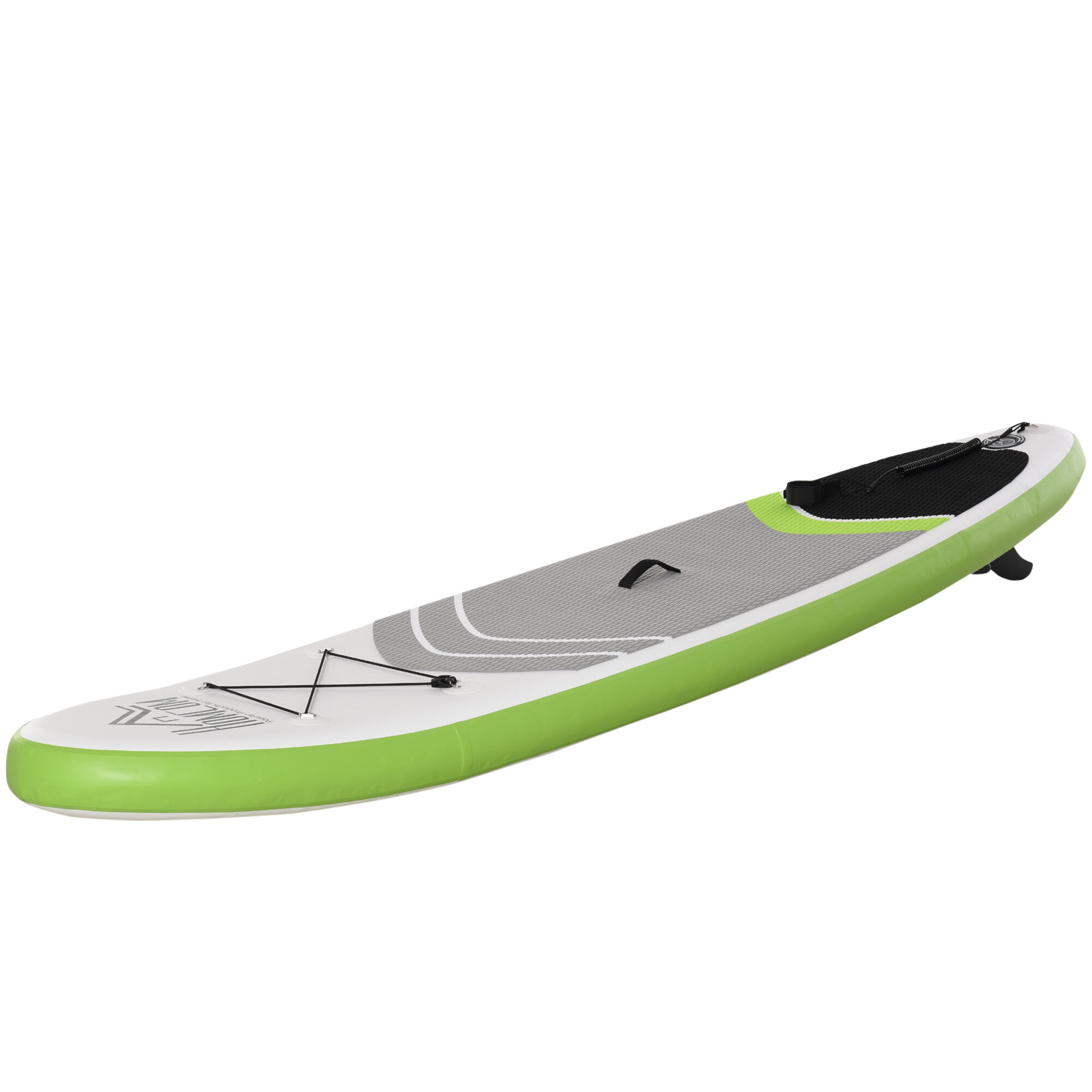 Homcom Tavola SUP Gonfiabile con Accessori Inclusi, Stand Up Paddle per Adulti e Teenager, 305x80x15cm Verde e Bianco