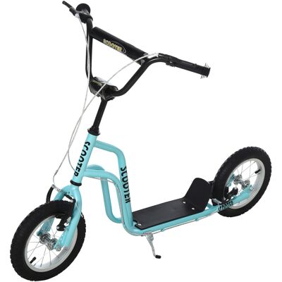 Homcom Monopattino per bambini con manubrio regolabile, ruote grandi e freno a mano, Kickscooter 30,48 cm Cityroller per ragazzi e ragazze da 5 anni Metallo Blu Aosom Italy Homcom Monopattino per bambini con manubrio regolabile, ruote grandi e freno a mano, Kickscooter 30,48 cm Cityroller per ragazzi e ragazze da 5 anni Metallo Blu Aosom Italy