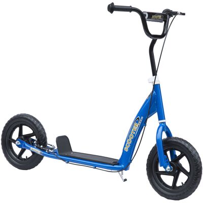 Homcom Monopattino per Bambini 5-12 Anni con Freno Posteriore e Manubrio Regolabile, 120x52x80-88 cm, Blu Aosom Italy Homcom Monopattino per Bambini 5-12 Anni con Freno Posteriore e Manubrio Regolabile, 120x52x80-88 cm, Blu Aosom Italy
