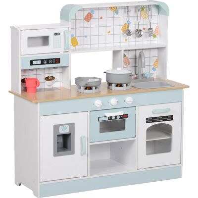 Aiyaplay Cucina Giocattolo per Bambini 3+ Anni in Legno, Fornello Interattivo, Forno e Macchina Caffè, Bianco Aosom Italy Aiyaplay Cucina Giocattolo per Bambini 3+ Anni in Legno, Fornello Interattivo, Forno e Macchina Caffè, Bianco Aosom Italy