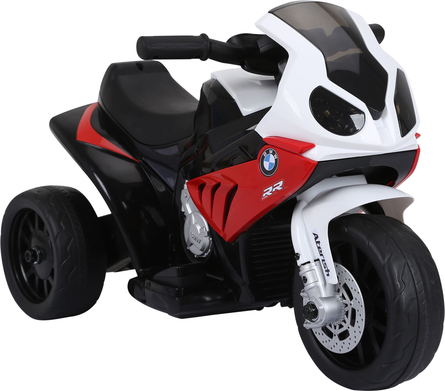 Homcom Moto Elettrica per Bambini Max. 20kg con Licenza BMW, 3 Ruote, Batteria Ricaricabile 6V, Bianco Rosso, 66x37x44cm