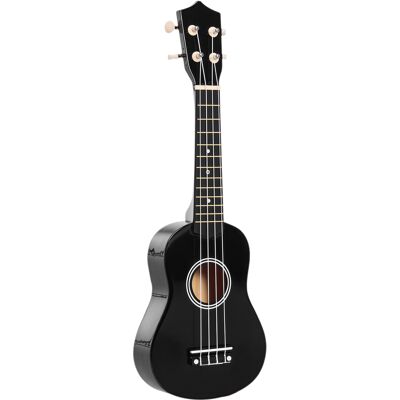 Homcom Ukulele per Principianti da 21 Pollici in Legno con Corde in Nylon, Plettro e Corda di Ricambio, Nero Aosom Italy Homcom Ukulele per Principianti da 21 Pollici in Legno con Corde in Nylon, Plettro e Corda di Ricambio, Nero Aosom Italy