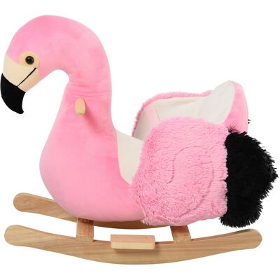 Homcom Fenicottero Rosa a Dondolo, Legno, Cinture di Sicurezza, Gioco Sicuro e Divertente per Bambini dai 18 Mesi Aosom Homcom Fenicottero Rosa a Dondolo, Legno, Cinture di Sicurezza, Gioco Sicuro e Divertente per Bambini dai 18 Mesi Aosom