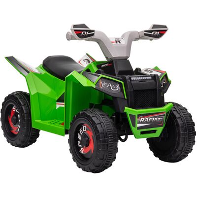 Homcom Quad per Bambini 18-36 Mesi in PP e Metallo, Velocità max 2.5 km/h, 70x41.5x48.5 cm, Verde Grigio e Nero Aosom Homcom Quad per Bambini 18-36 Mesi in PP e Metallo, Velocità max 2.5 km/h, 70x41.5x48.5 cm, Verde Grigio e Nero Aosom