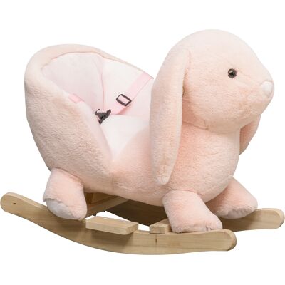 Homcom Cavallo a dondolo stile coniglio seduta imbottita con suono 3 LR44 batterie per bambini 18-36 mesi rosa Max.carico 40kg Aosom Homcom Cavallo a dondolo stile coniglio seduta imbottita con suono 3 LR44 batterie per bambini 18-36 mesi rosa Max.carico 40kg Aosom