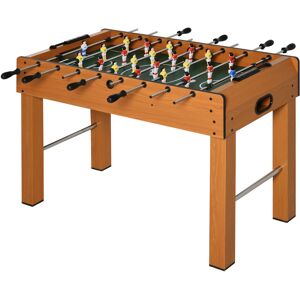 Homcom Calcio Balilla Professionale per Adulti e Bambini in MDF, con 2 Palline, Segnapunti e 22 Giocatori, 122x61x80.7cm