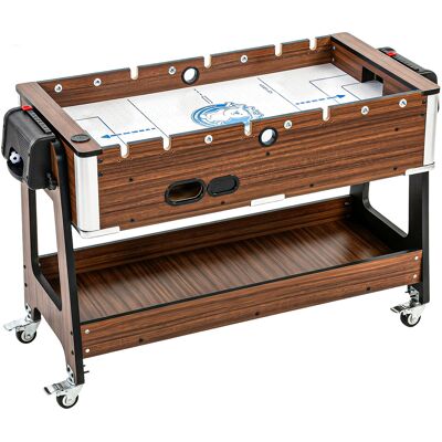 Sportnow Tavolo 3 In 1: Air Hockey, Biliardo, Calcio Balilla, Ruote Bloccabili, Ripiano Aosom Italy Sportnow Tavolo 3 In 1: Air Hockey, Biliardo, Calcio Balilla, Ruote Bloccabili, Ripiano Aosom Italy
