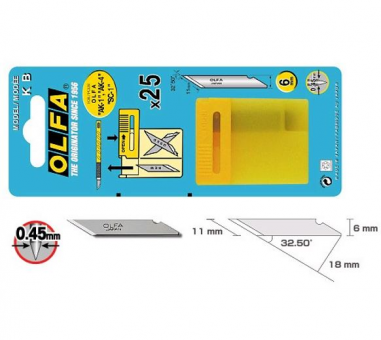 Olfa 25 Lame Di Ricambio Per Cutter Di Precisione Per Sgarzinare  Kb Olfa 25 Lame Di Ricambio Per Cutter Di Precisione Per Sgarzinare  Kb