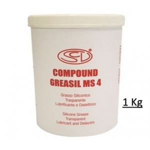 Scv Siliconi Commerciale Grasso Al Silicone Greasil Ms4 Trasparente 1 Kg.