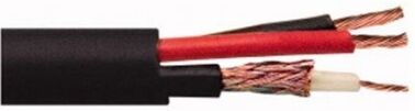 L.S.C. Isolanti Elettrici 100 Metri Cavo Per Videosorveglianza Con Alimentazione 2x0,50 Nero L.S.C. Isolanti Elettrici 100 Metri Cavo Per Videosorveglianza Con Alimentazione 2x0,50 Nero