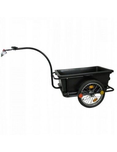 adgo-tools rimorchio per bicicletta con carrello da giardino da 90 litri