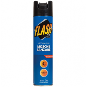 Bergen Insetticida Spray Flash 22 Contro Mosche E Zanzare 250 Ml