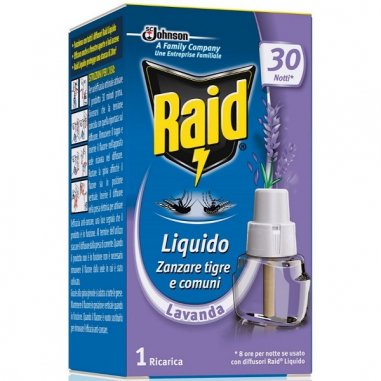 Ricarica Liquida Alla Lavanda Per Diffusore Raid Liquido Elettrico Antizanzare 21 Ml Ricarica Liquida Alla Lavanda Per Diffusore Raid Liquido Elettrico Antizanzare 21 Ml
