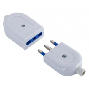 Aigostar Set Presa + Spina Volante 16a 250v Bipasso Bianca Aigostar Set Presa + Spina Volante 16a 250v Bipasso Bianca