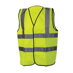 Silverline Gilet Alta Visibilità Taglia L (108-116 Cm) Classe 2 Ad Alta Visibilità Giallo Fluorescente