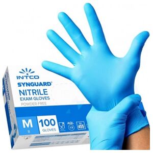 Intco Medical 100 Guanti Monouso Taglia M In Nitrile Azzurri Intco Synguard