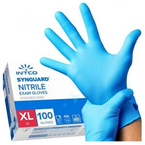 Intco Medical 100 Guanti Monouso Taglia Xl In Nitrile Azzurri Intco Synguard