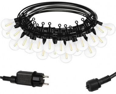 iso trade catenaria ghirlanda luci led per esterno da giardino 10 metri 24v ip44