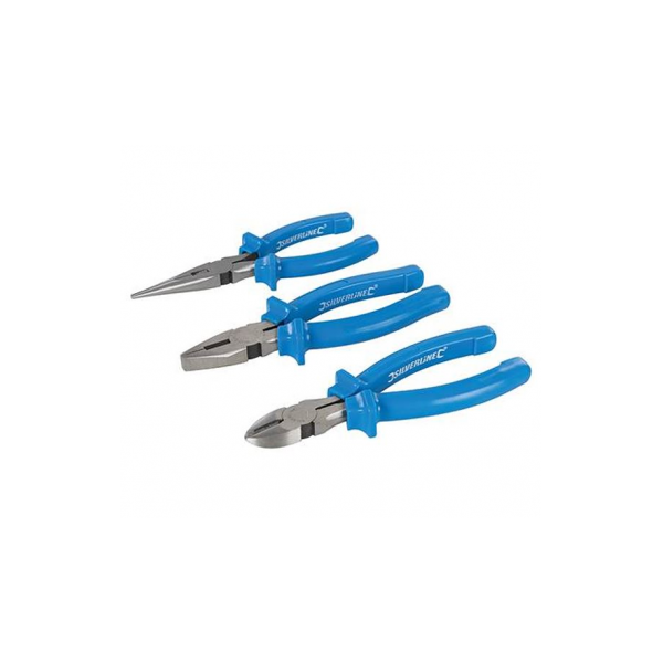 silverline set pinze 160 mm 3 pezzi  427610