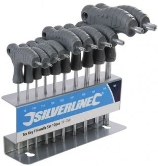 Silverline Set Chiavi Torx Con Impugnatura A T 10 Pezzi