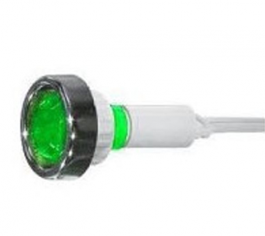 Lsc Isolanti Elettrici Segnalatore Luminoso Al Neon 220v Verde Diametro 20 Mm A Chiusura Stagna