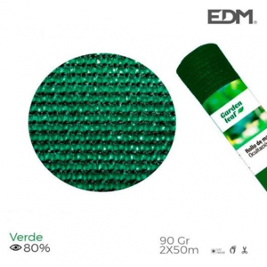 Edm Product Rete Ombreggiante Frangivista 2x50 Metri Verde 90gr/mq