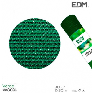 Edm Product Rete Ombreggiante Frangivista 1x50 Metri Verde 90gr/mq Edm Product Rete Ombreggiante Frangivista 1x50 Metri Verde 90gr/mq