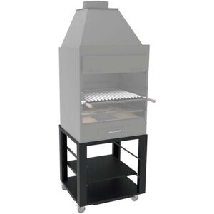 FM CALEFACCION Carrello piedistallo con ruote per barbecue BBQ