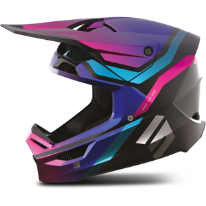 Shot Race Gear Casco Cross Shot Race Mips Sky Mips Viola-Cromo