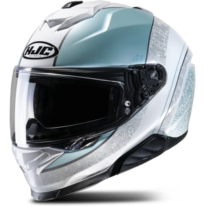 Hjc Casco Integrale I71 Sera Bianco-turchese