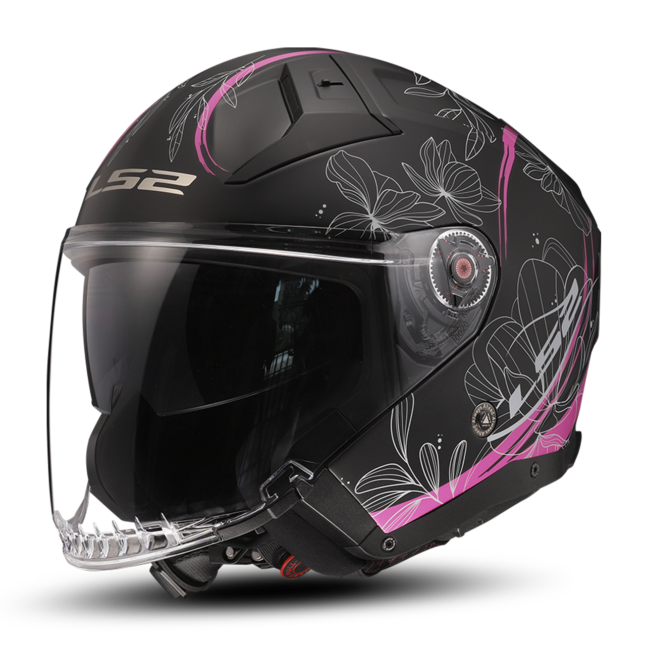 LS2 Casco Jet  OF603 INFINITY II LOTUS Rosa Opaco