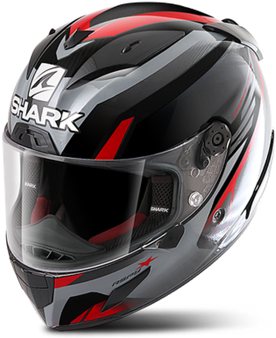 Shark Casco Integrale  Race-R Pro Aspy Nero-Antracite-Rosso