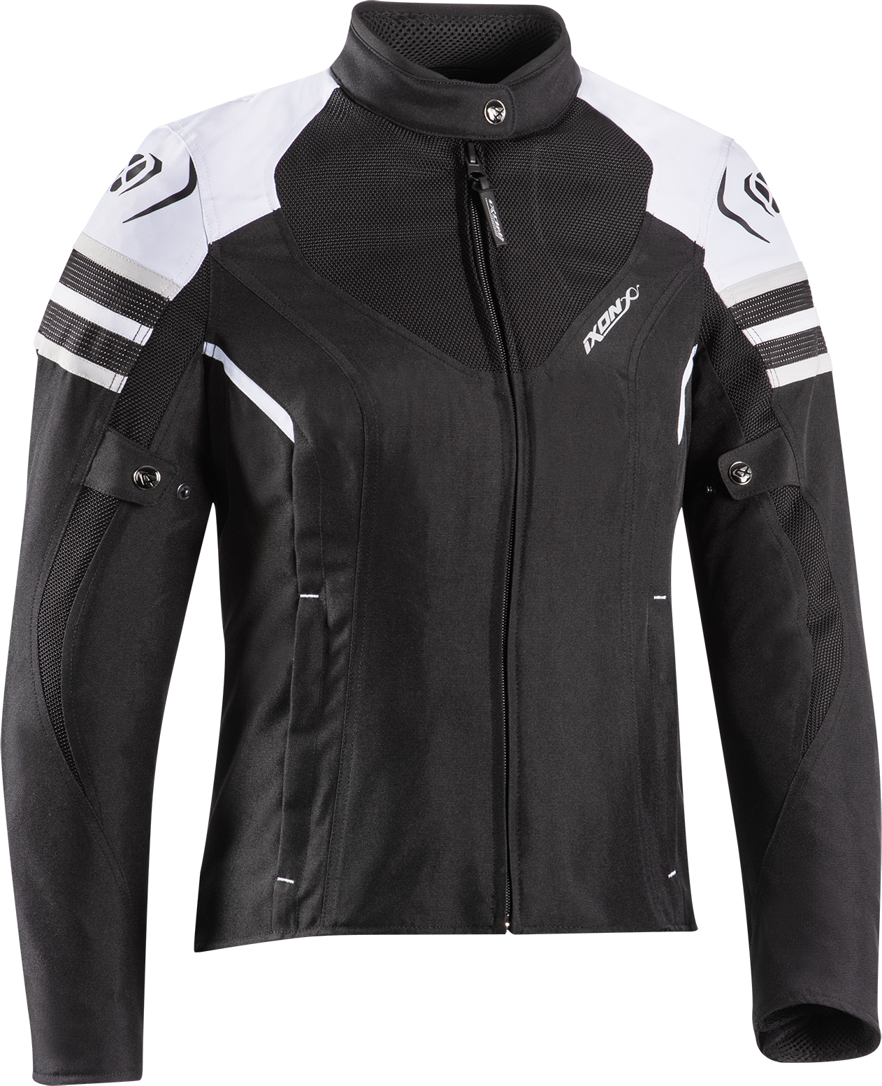 Ixon Giacca Moto Donna  Ilana Evo Nero-Bianco-Grigio