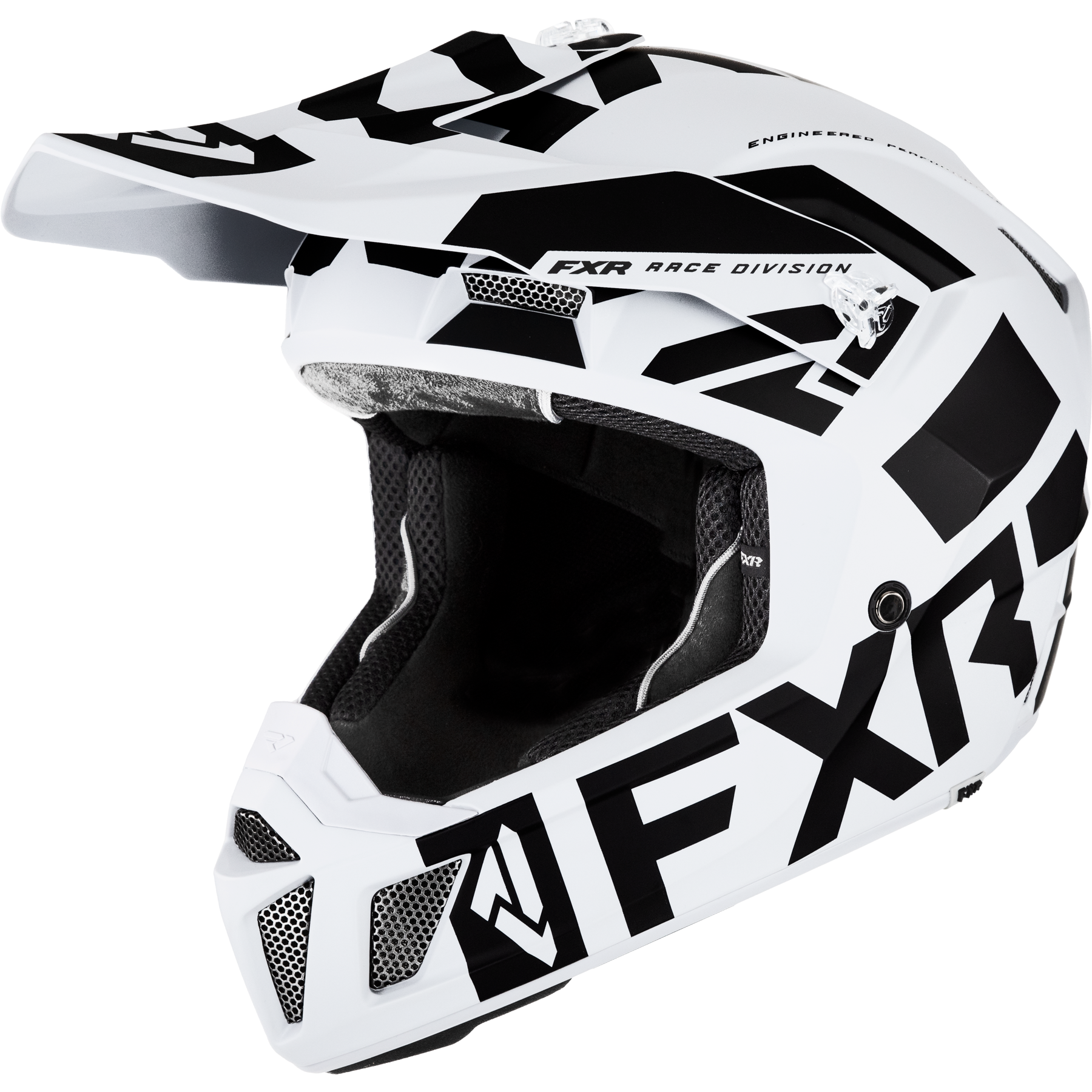 FXR Casco Cross  Clutch Evo LE Bianco-Nero