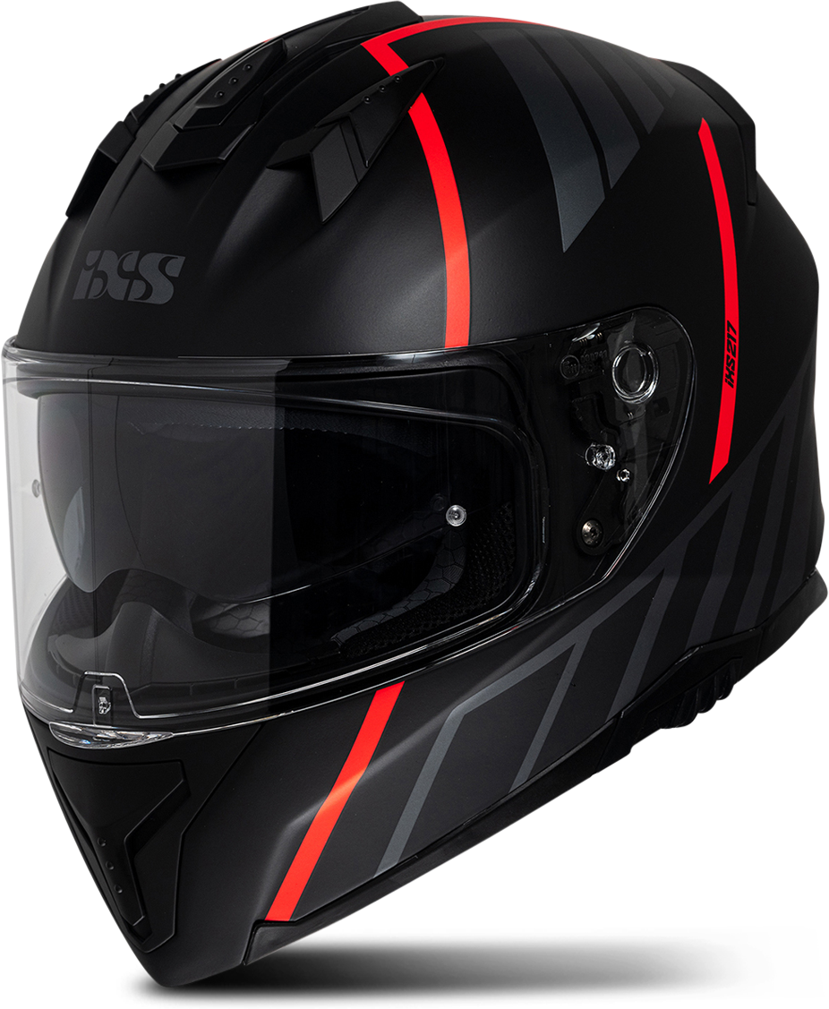 iXS Casco Integrale  217 2.0 Nero Opaco-Rosso