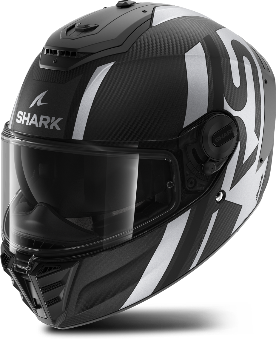 Shark Casco Integrale  Spartan RS Carbon Shawn Nero-Argento